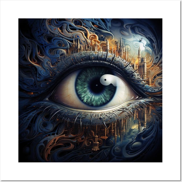 Trippy Eye Wall Art by taoistviking